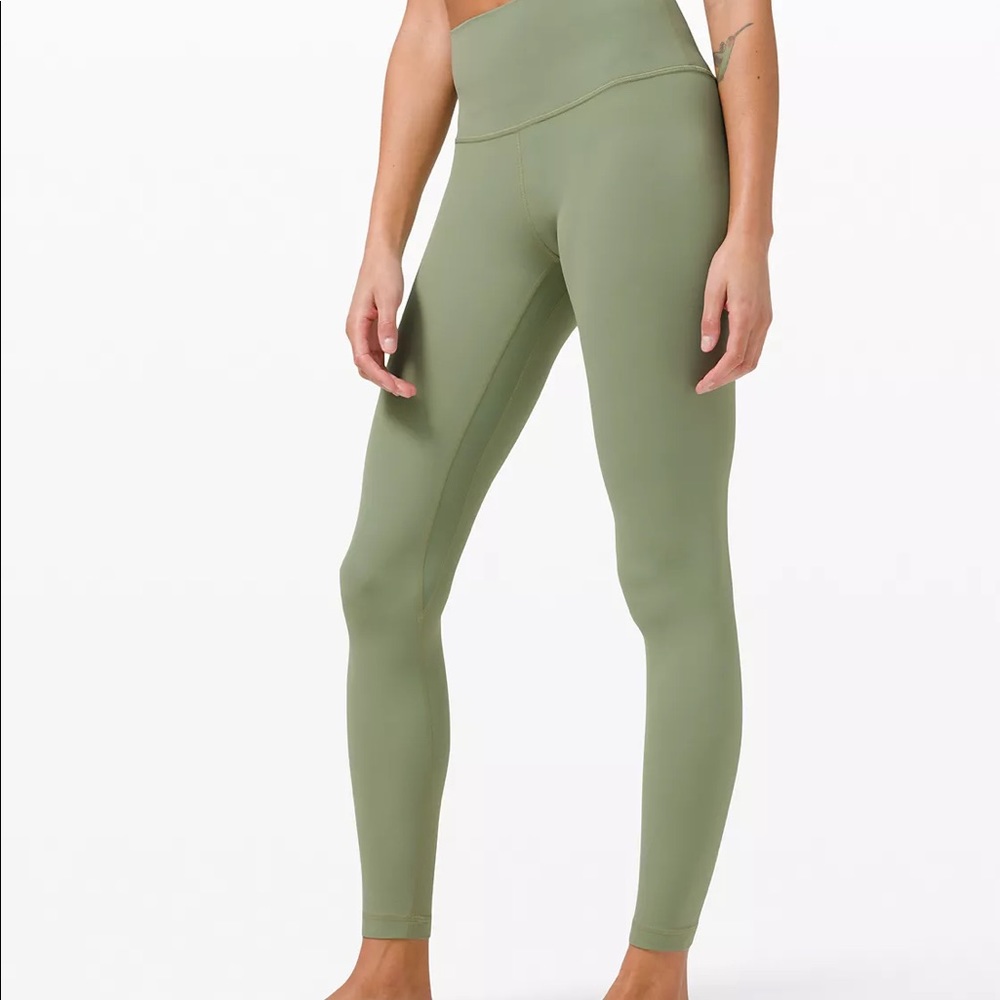 LuluLemon Light Green/Olive Align Leggings